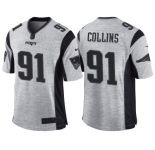 Nike New England Patriots #91 Jamie Collins 2016 Gridiron Gray II Men's NFL Limited Jersey
