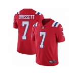 Nike Patriots #7 Jacoby Brissett Red Alternate Men's Stitched NFL Vapor Untouchable Limited Jersey