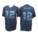 nike nfl jerseys new england patriots #12 tom brady navy blue[drenched limited]