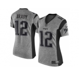 Women Nike New England Patriots #12 Tom Brady Gray Stitched Gridiron
