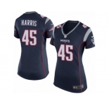Women Nike New England Patriots #45 David Harris Game Navy Blue Team Color NFL Jersey