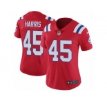 Women Nike New England Patriots #45 David Harris Red Alternate Vapor Untouchable Limited Player NFL Jersey