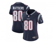 Women Nike New England Patriots #80 Jordan Matthews Navy Blue Team Color Stitched NFL Vapor Untouchable Limited Jersey