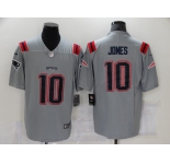 Women's New England Patriots #10 Mac Jones Grey 2021 Inverted Legend Stitched NFL Nike Jersey