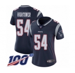 Women's New England Patriots #54 Dont'a Hightower Navy Blue Team Color Vapor Untouchable Limited Player 100th Season Football Jersey
