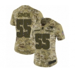 Women's New England Patriots #55 John Simon Limited Camo 2018 Salute to Service Football Jersey