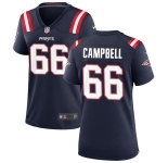 Womens New England Patriots #66 Will Campbell Nike Navy Limited Jersey