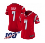 Women's New England Patriots #7 Jake Bailey Limited Red Inverted Legend 100th Season Football Jersey