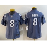 Women's New England Patriots #8 Stefon Diggs 2025 “Rivalries†Stitched Football Jersey