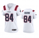 Women's New England Patriots #84 Kendrick Bourne White Stitched Jersey