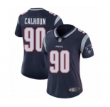 Women's New England Patriots #90 Shilique Calhoun Navy Blue Team Color Vapor Untouchable Limited Player Football Jersey