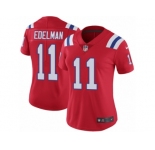Women's Nike New England Patriots #11 Julian Edelman Vapor Untouchable Limited Red Alternate NFL Jersey