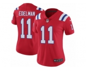 Women's Nike New England Patriots #11 Julian Edelman Vapor Untouchable Limited Red Alternate NFL Jersey
