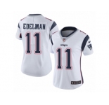 Women's Nike New England Patriots #11 Julian Edelman Vapor Untouchable Limited White NFL Jersey