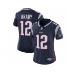 Women's Nike New England Patriots #12 Tom Brady Vapor Untouchable Limited Navy Blue Team Color NFL Jersey