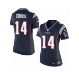 Women's Nike New England Patriots #14 Brandin Cooks Limited Navy Blue Team Color NFL Jersey