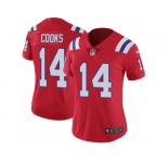 Women's Nike New England Patriots #14 Brandin Cooks Vapor Untouchable Limited Red Alternate NFL Jersey