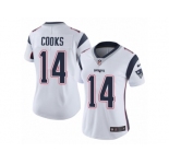 Women's Nike New England Patriots #14 Brandin Cooks Vapor Untouchable Limited White NFL Jersey