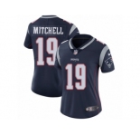 Women's Nike New England Patriots #19 Malcolm Mitchell Vapor Untouchable Limited Navy Blue Team Color NFL Jersey