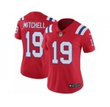 Women's Nike New England Patriots #19 Malcolm Mitchell Vapor Untouchable Limited Red Alternate NFL Jersey
