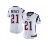 Women's Nike New England Patriots #21 Malcolm Butler Vapor Untouchable Limited White NFL Jersey