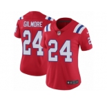 Women's Nike New England Patriots #24 Stephon Gilmore Red Alternate Vapor Untouchable Limited Player NFL Jersey