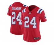 Women's Nike New England Patriots #24 Stephon Gilmore Red Alternate Vapor Untouchable Limited Player NFL Jersey