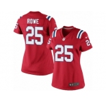 Women's Nike New England Patriots #25 Eric Rowe Limited Red Alternate NFL Jersey