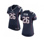 Women's Nike New England Patriots #26 Logan Ryan Navy Blue Team Color Stitched NFL New Jersey