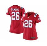 Women's Nike New England Patriots #26 Stephon Gilmore Limited Red Alternate NFL Jersey