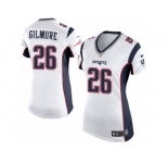 Women's Nike New England Patriots #26 Stephon Gilmore Limited White NFL Jersey