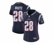 Women's Nike New England Patriots #28 James White Vapor Untouchable Limited Navy Blue Team Color NFL Jersey