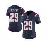 Women's Nike New England Patriots #29 LeGarrette Blount Limited Navy Blue Rush NFL Jersey