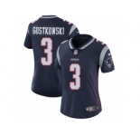 Women's Nike New England Patriots #3 Stephen Gostkowski Vapor Untouchable Limited Navy Blue Team Color NFL Jersey