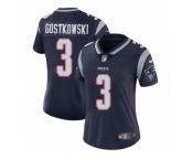 Women's Nike New England Patriots #3 Stephen Gostkowski Vapor Untouchable Limited Navy Blue Team Color NFL Jersey