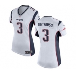 Women's Nike New England Patriots #3 Stephen Gostkowski White NFL Jersey