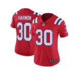 Women's Nike New England Patriots #30 Duron Harmon Vapor Untouchable Limited Red Alternate NFL Jersey