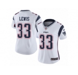 Women's Nike New England Patriots #33 Dion Lewis Vapor Untouchable Limited White NFL Jersey