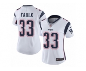 Women's Nike New England Patriots #33 Kevin Faulk Vapor Untouchable Limited White NFL Jerse