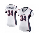 Women's Nike New England Patriots #34 Rex Burkhead Limited White NFL Jersey