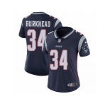 Women's Nike New England Patriots #34 Rex Burkhead Vapor Untouchable Limited Navy Blue Team Color NFL Jersey