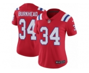 Women's Nike New England Patriots #34 Rex Burkhead Vapor Untouchable Limited Red Alternate NFL Jersey