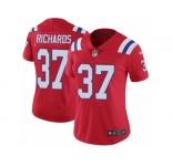 Women's Nike New England Patriots #37 Jordan Richards Vapor Untouchable Limited Red Alternate NFL Jersey