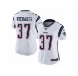 Women's Nike New England Patriots #37 Jordan Richards Vapor Untouchable Limited White NFL Jersey