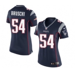 Women's Nike New England Patriots #54 Tedy Bruschi Navy Blue Team Color NFL Jersey