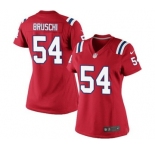 Women's Nike New England Patriots #54 Tedy Bruschi Red Alternate NFL Jersey