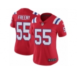 Women's Nike New England Patriots #55 Jonathan Freeny Vapor Untouchable Limited Red Alternate NFL Jersey
