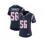 Women's Nike New England Patriots #56 Andre Tippett Vapor Untouchable Limited Navy Blue Team Color NFL Jersey