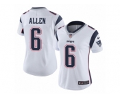 Women's Nike New England Patriots #6 Ryan Allen Vapor Untouchable Limited White NFL Jersey
