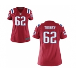 Women's Nike New England Patriots #62 Joe Thuney Red Alternate NFL Jersey